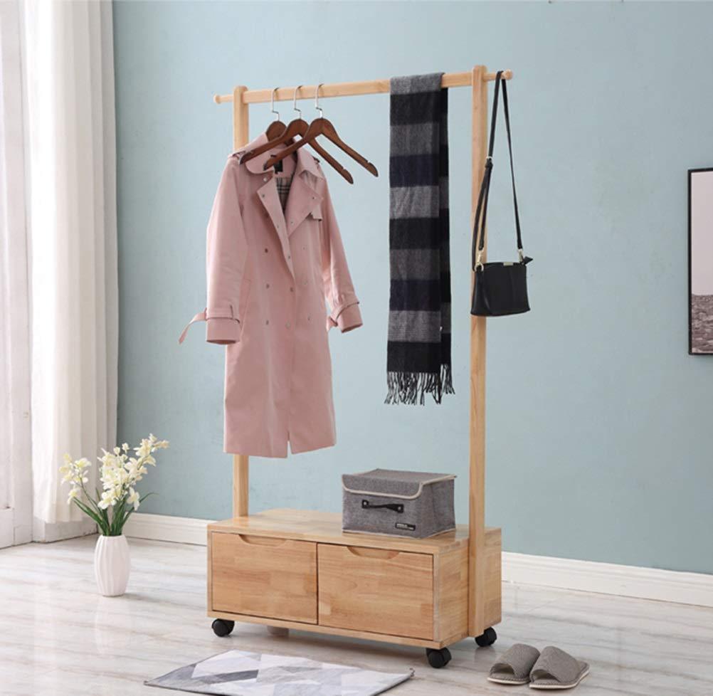 Order now kdjhp solid wood coat rack coat rack floor bedroom replacement shoe rack drawer storage rack cabinet hanger coat rack 0189 color c design pulley