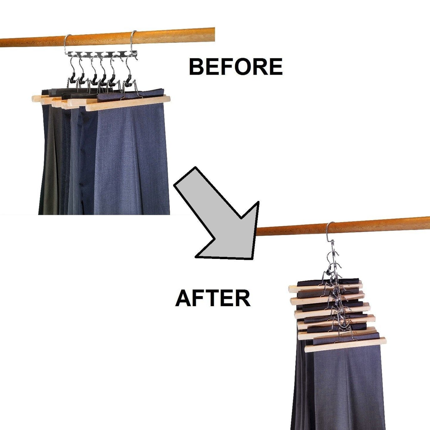 Budget friendly premium presents closet organizer hanger save space closet hanging organizer clothes hangers coat hangers for wardrobe closet and closet storage brand comparable to wonder hangers 9 pack