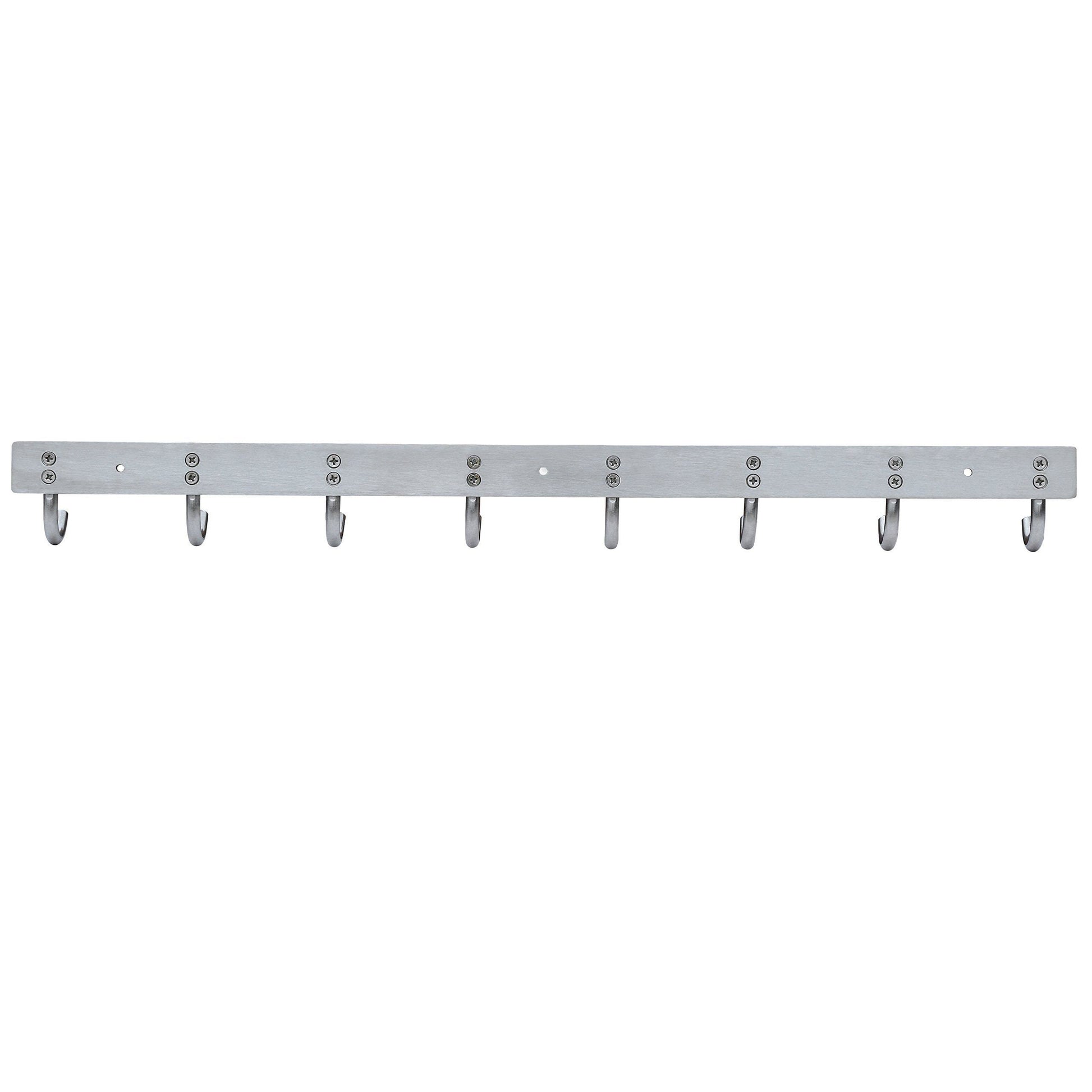 Latest webi wall mounted coat hook rack heavy duty stainless steel 304 hook rail for bedroom bathroom foyer hallway entryway brushed finish 8 hooks