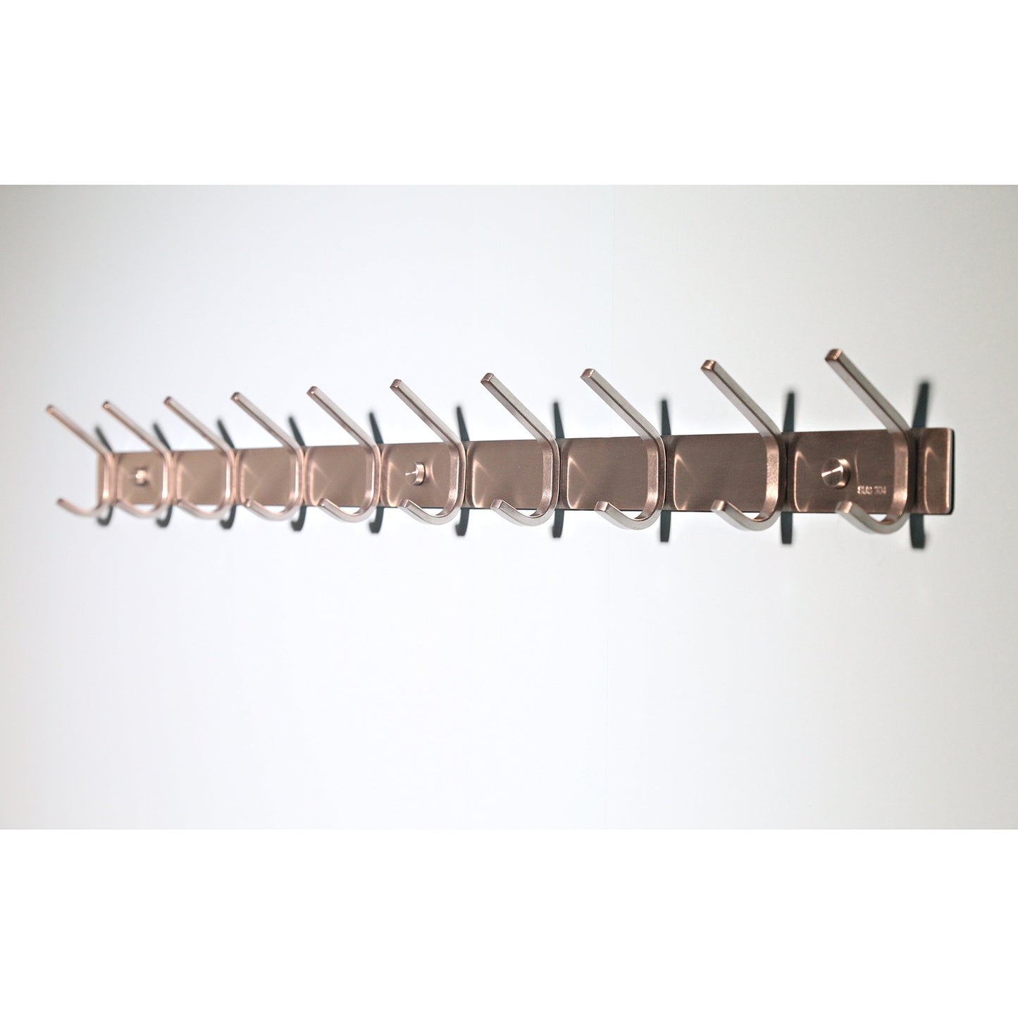 The best 10 hooks webi heavy duty stainless steel 304 hook rail coat rack with 10 hooks satin finish great home storage organization for bedroom bathroom foyers hallways 2packs