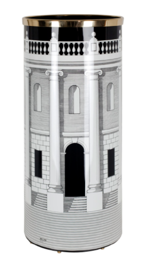 Fornasetti Umbrella Stand Casa con Colonne Black/white