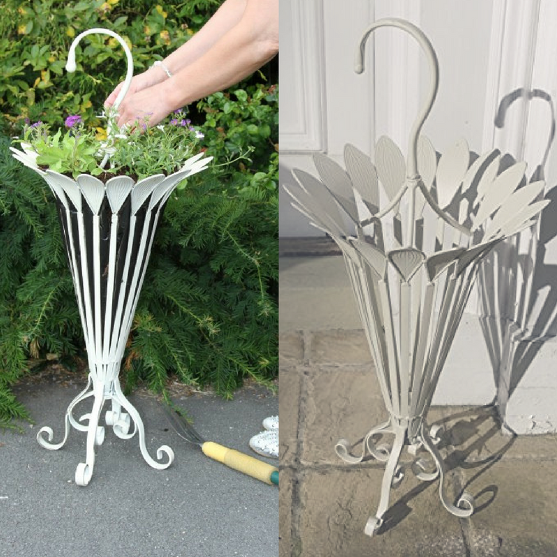 Umbrella Shaped Brolly Stand / Planter