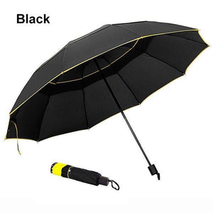Golf Umbrella Double Layer Windproof Anti-UV Umbrella 3-4 People Three Folding Sunshade