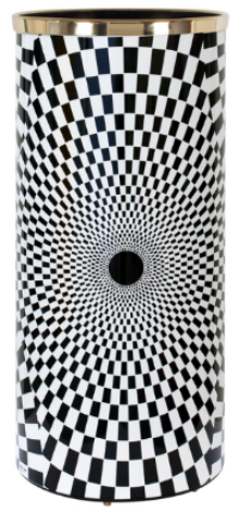 Fornasetti Umbrella stand Egocentrismo black/white